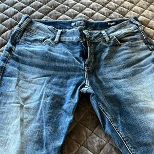 Silver straight jeans
